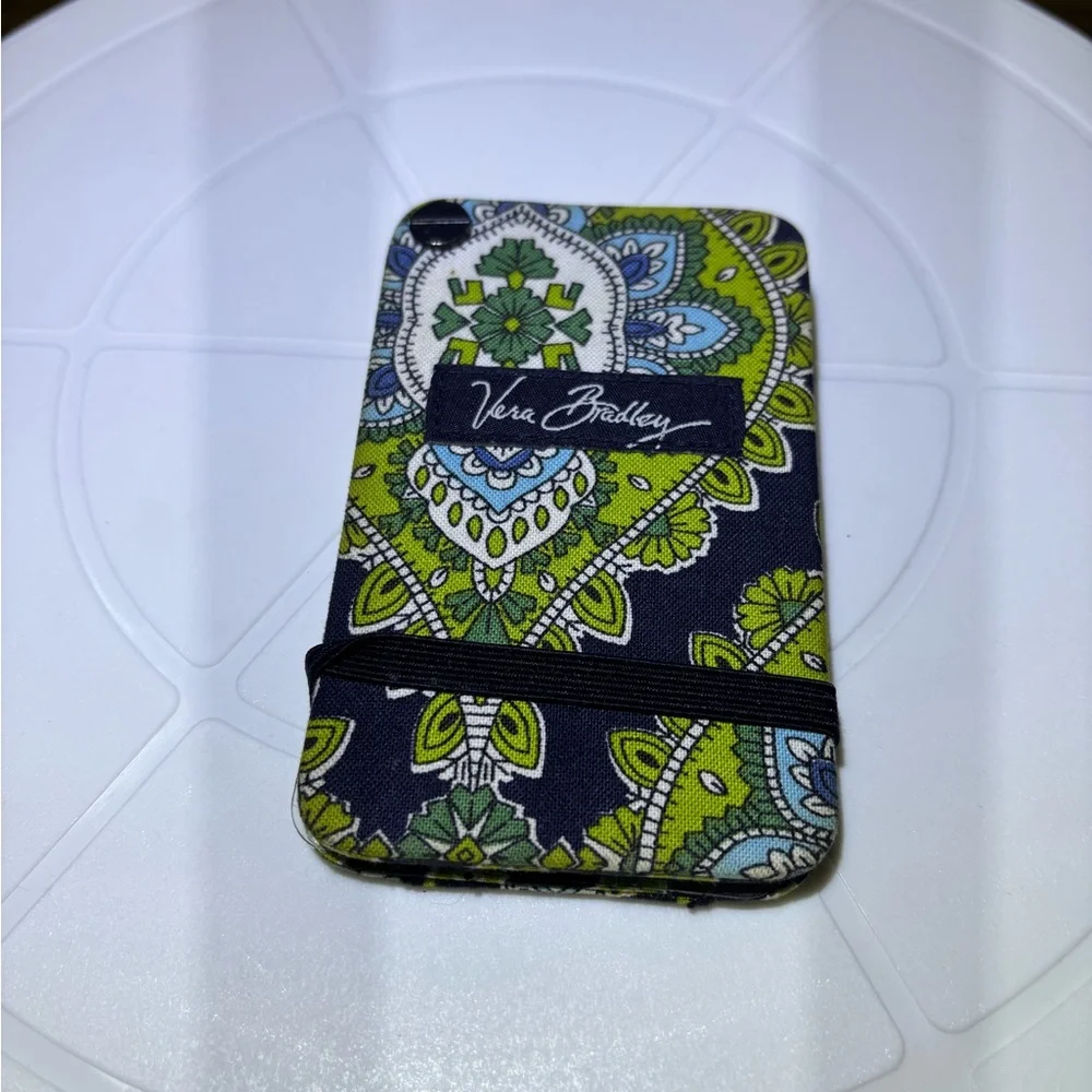 Vera Bradley Green and Blue Patterned Card Holder